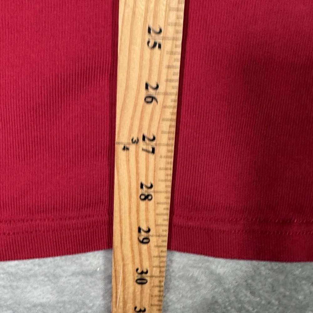 Polo Ralph Lauren Rugby Shirt Mens XL Red Elbow Patch Long Sleeve White Collar - Picture 8 of 10